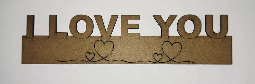 Découpage et marquage laser de bois